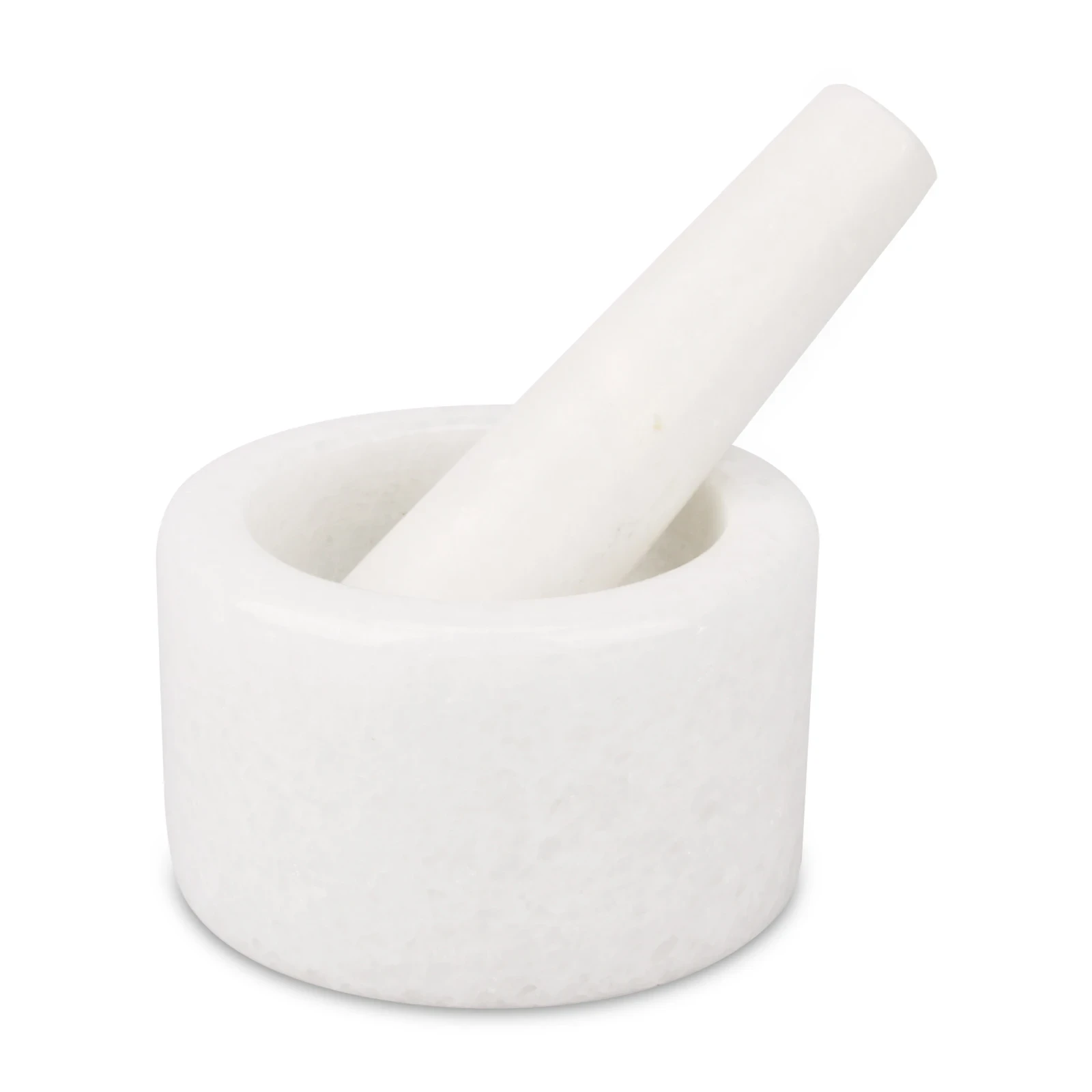 белый натуральный мрамор Ступка и пестик D10x6cm ч